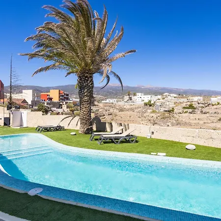 Apartman Oasis Tenerife Con Piscina Climatizada, Cocina Exterior Y Barbacoa